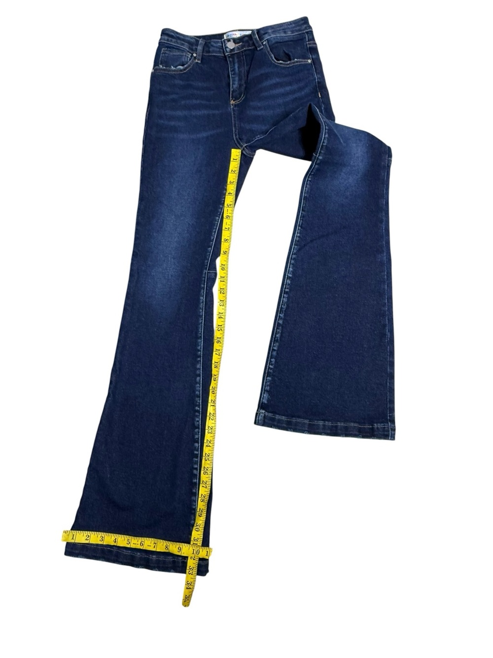 Freckled Poppy x Risen High Rise 70’s Flare Jeans Size 3/26 Tall Girl Friendly - Picture 4 of 7